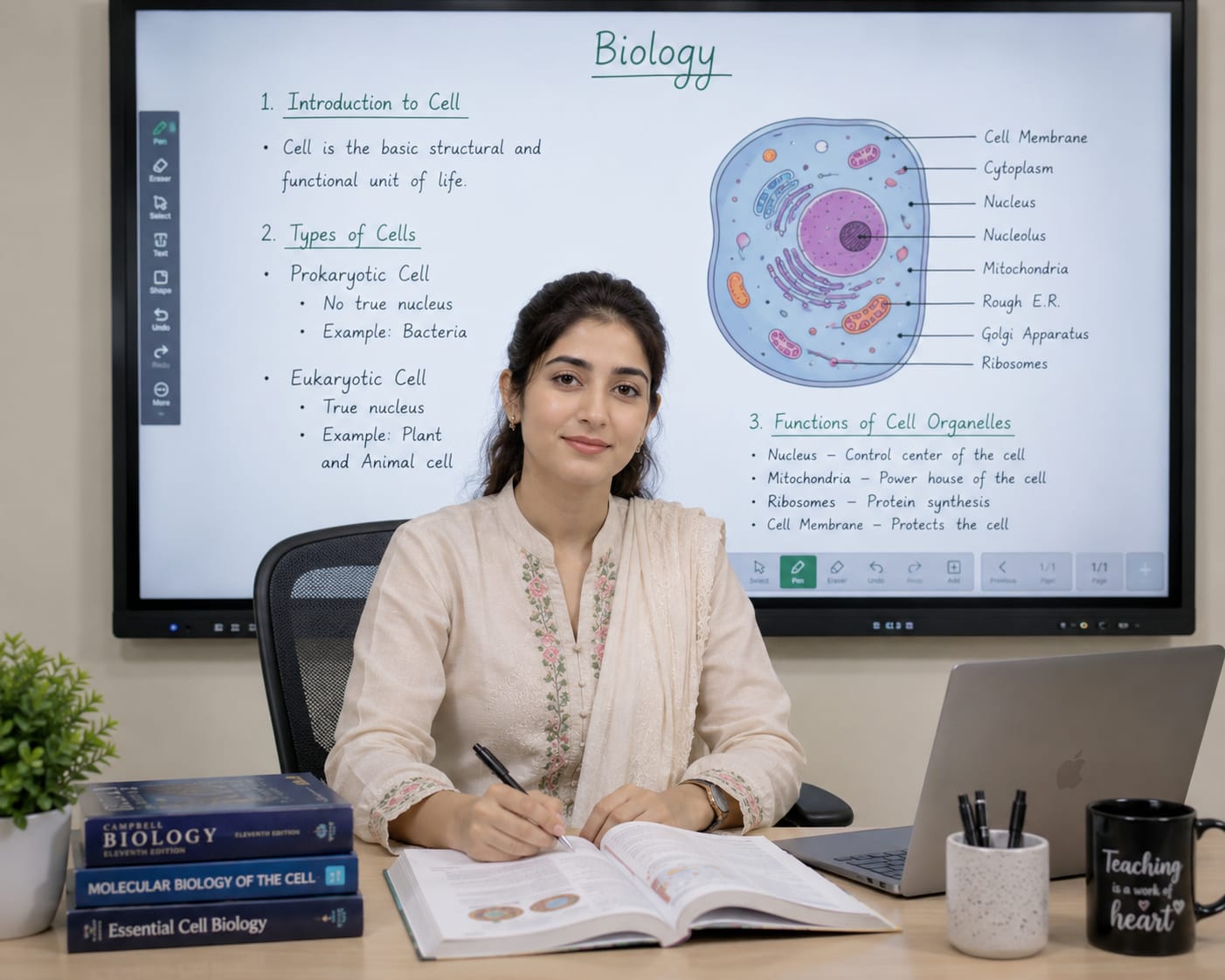 Biology tutor teaching life sciences